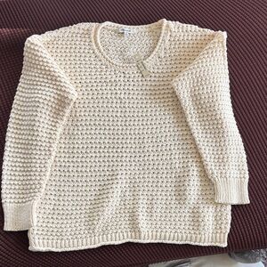 Madewell Cream Textured Women's Sweater